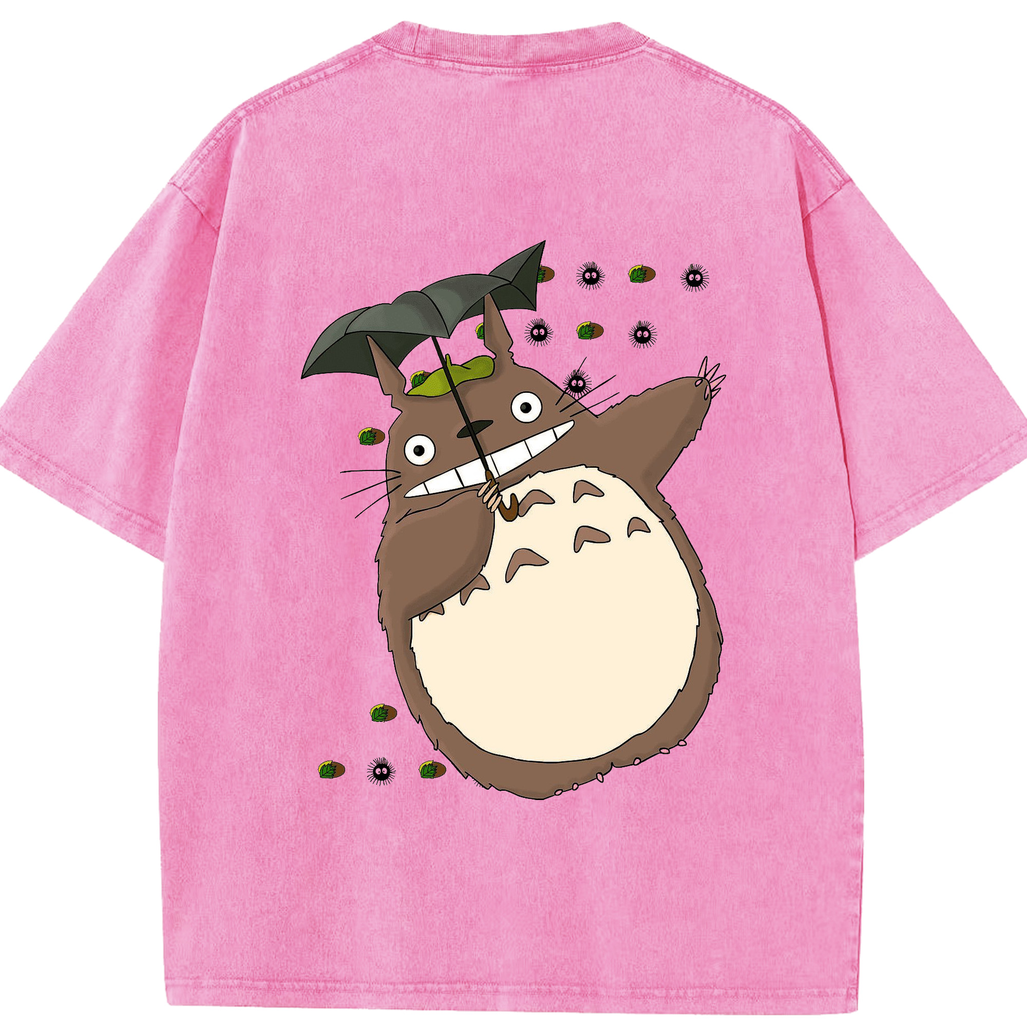 （画像用） となりのトトロ 草壁メイ 草壁サツキ My Neighbor Totoro Satsuki Kusakabe Mei Kusakabe 綿100% ヴィンテージ風 半袖Tシャツ（背面プリント）